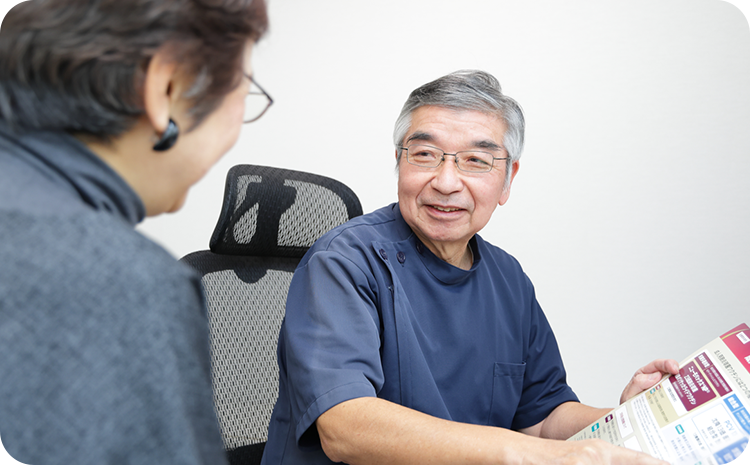 各分野の専門医による総合医療の提供。地域のかかりつけ医として急な体調変化や気になる症状がある場合にはお気軽にご相談ください。